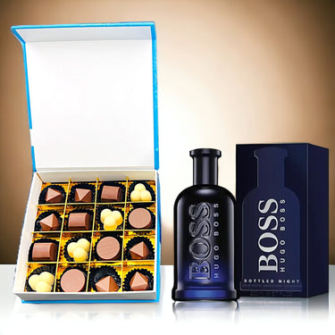 Boss Bottled Night, Assorted Flavors Chocolate Box, 16 pcs